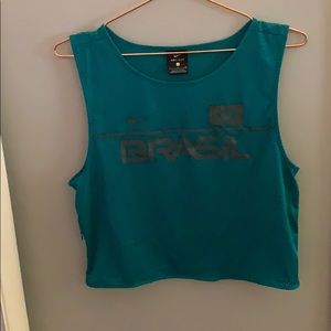 Nike “Brazil” cropped workout top
